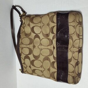 Vintage Coach Purse CO868-12824 Brown C Shoulder Bag